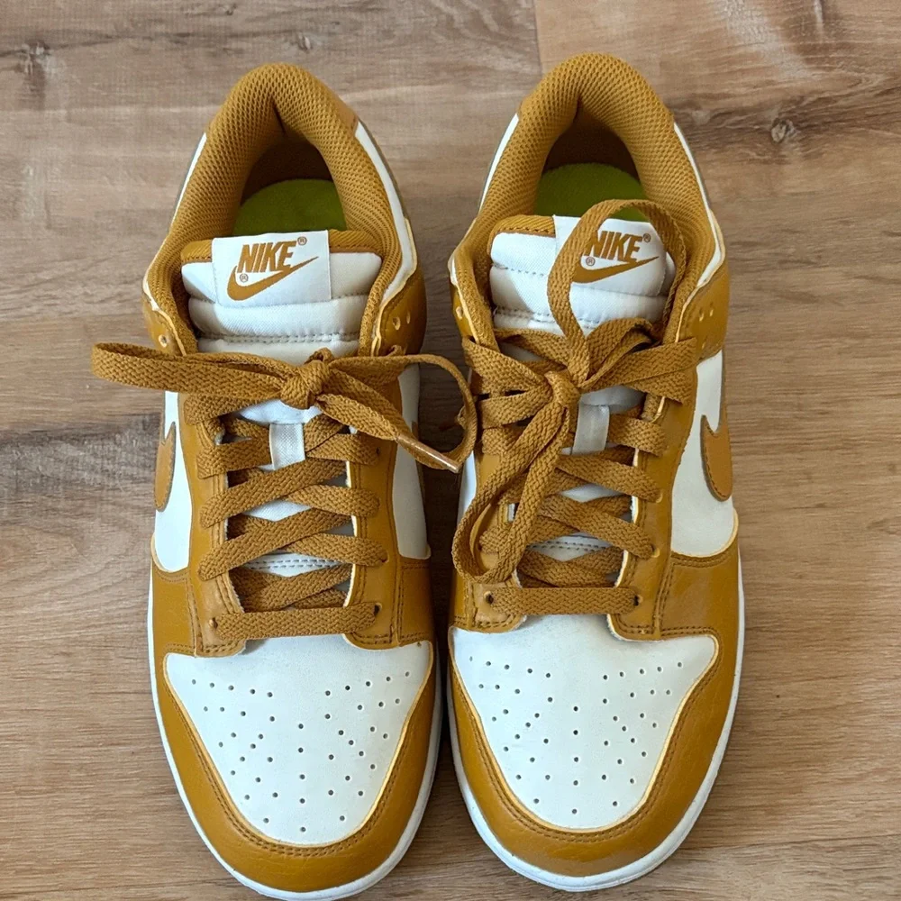 Nike Women’s Low-Top Sneakers in Mustard and Cream